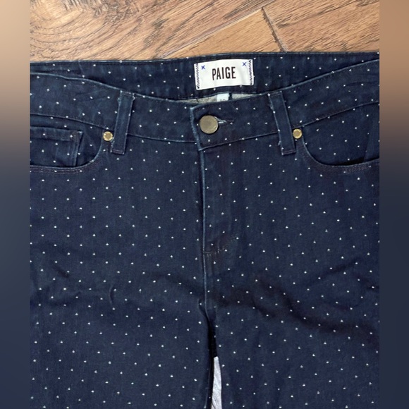 PAIGE Women’s Verdugo Ankle Skinny Jeans in Pin Dot Wash Size 30 Good Condition - Picture 5 of 10